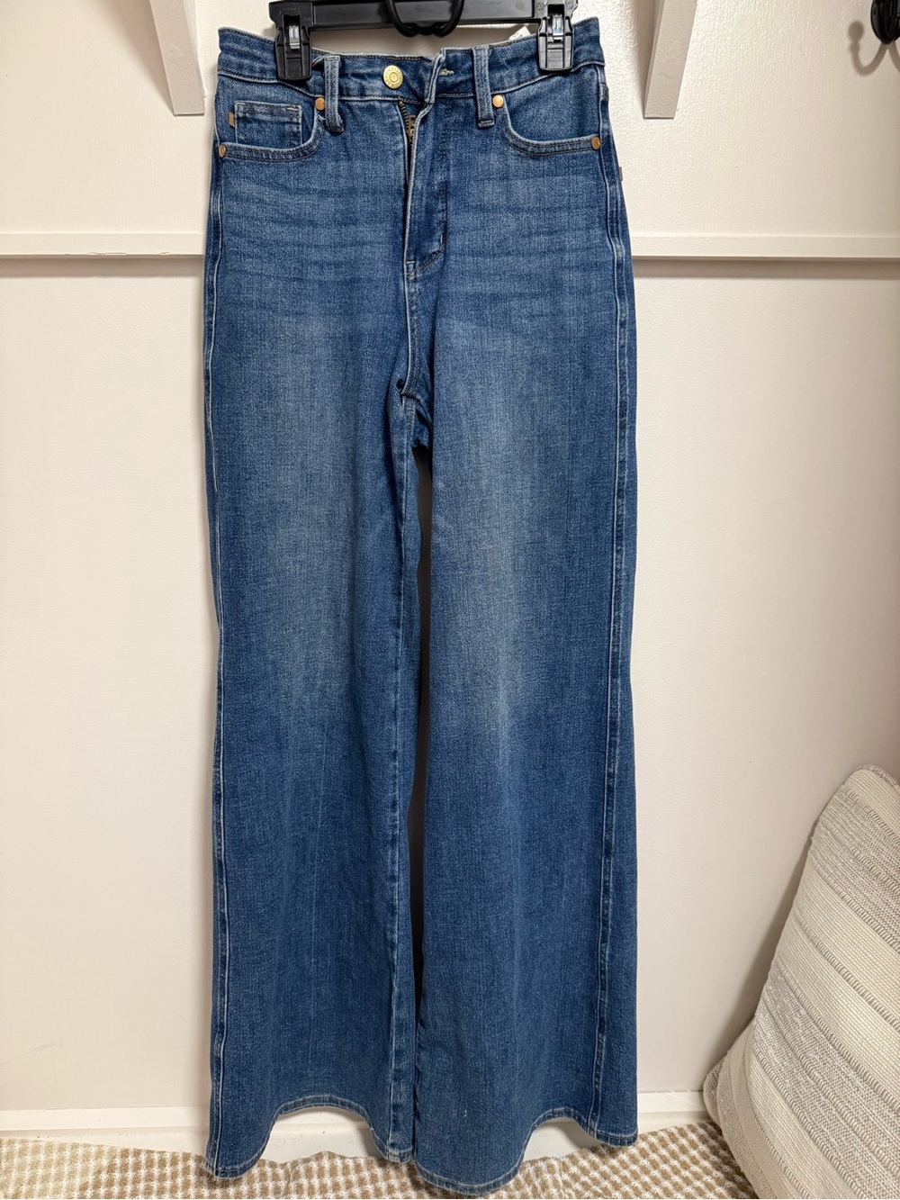 Judy Blue LUX Tummy Control High-Rise Wide-Leg Women's Jeans